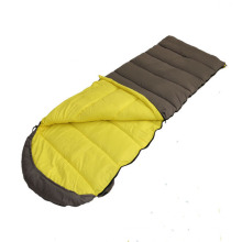 Sac de couchage en coton creux gris et jaune